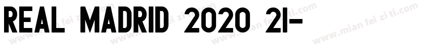 real madrid 2020 21字体转换